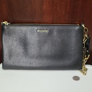 Coach wristlet Black/Gold